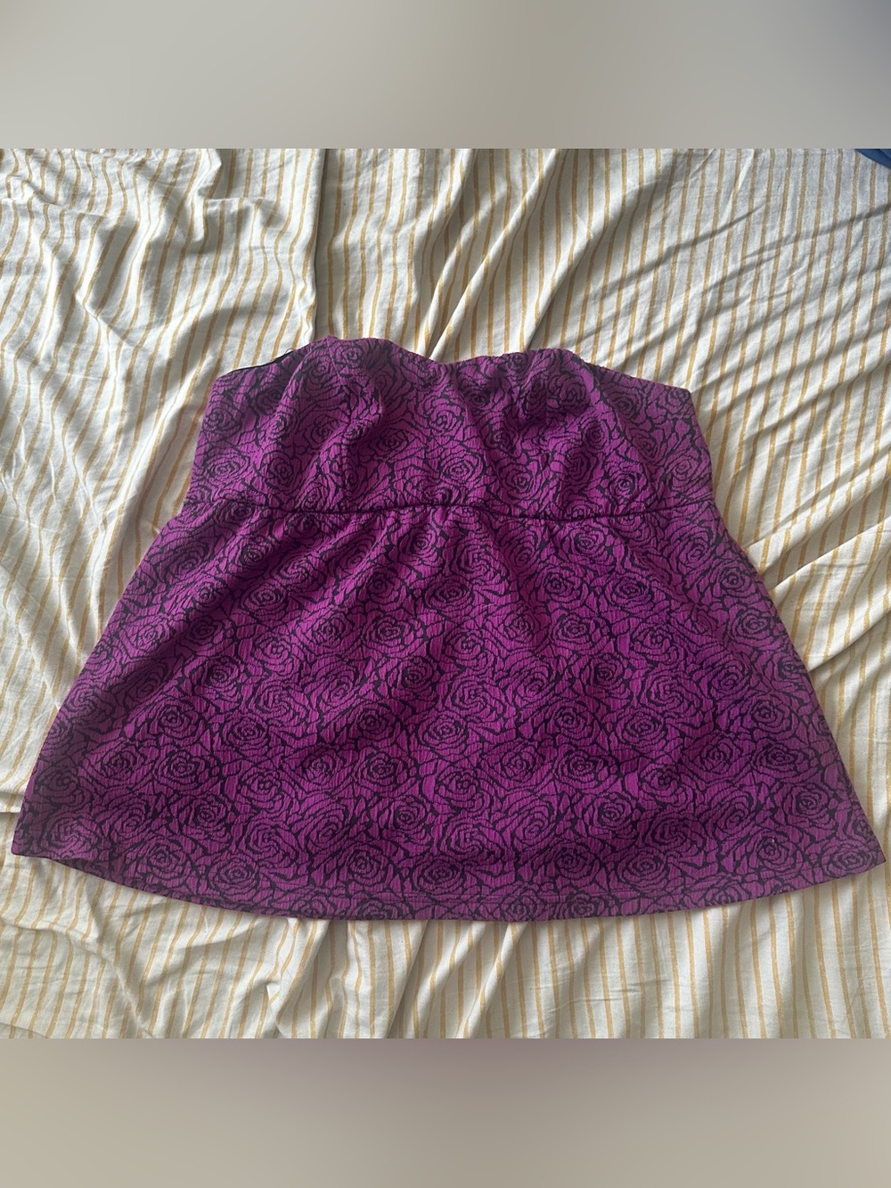 Purple Roses Tube Top